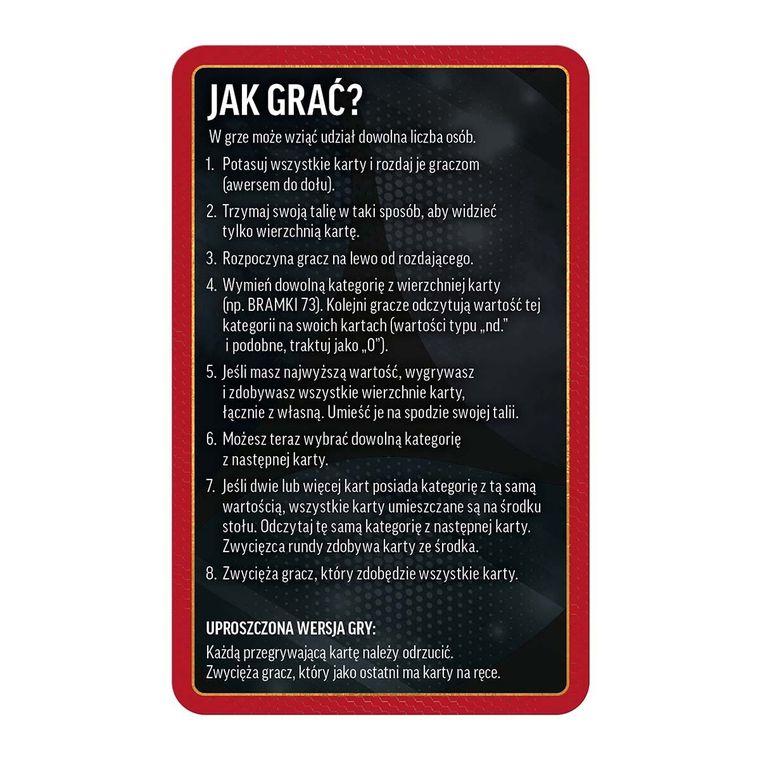 Top Trumps, World Football Stars, gra karciana