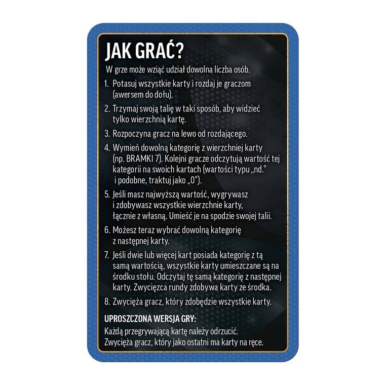 Top Trumps, World Football Stars, gra karciana