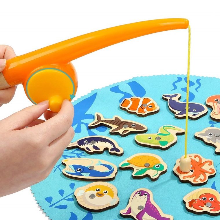 Topbright, Łowienie Rybek, gra w wiklinowym pudełku