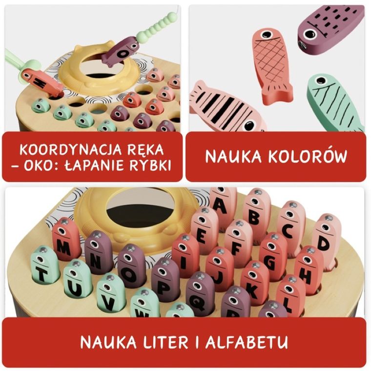 Topbright, Łowimy Rybki ABC, magnetyczna gra zręcznościowa