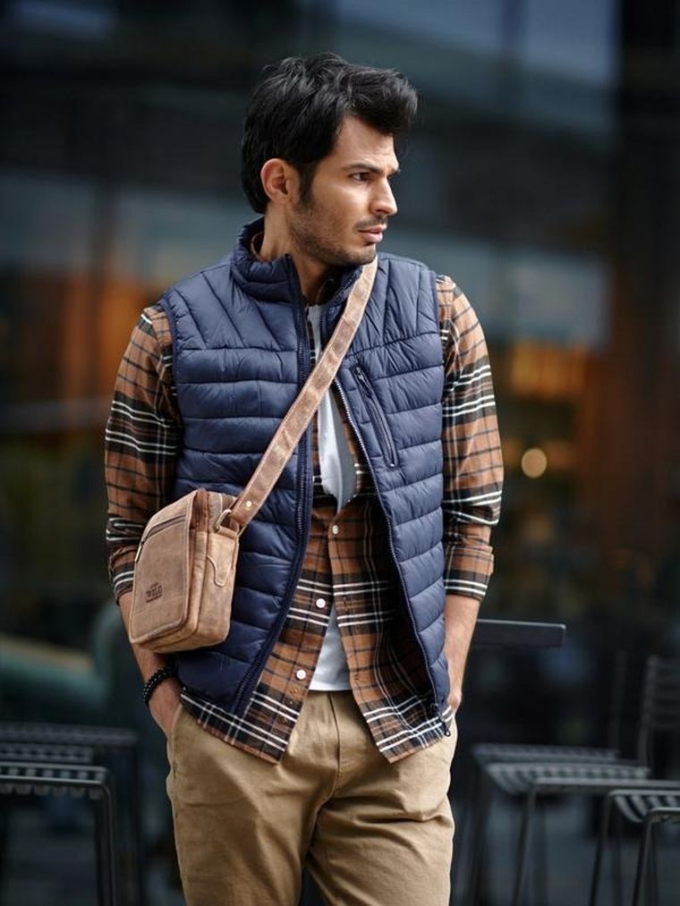 Torba, jasnobrązowa, skórzana, Always Wild