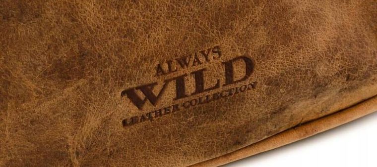 Torba listonoszka, brązowa, skórzana, Always Wild