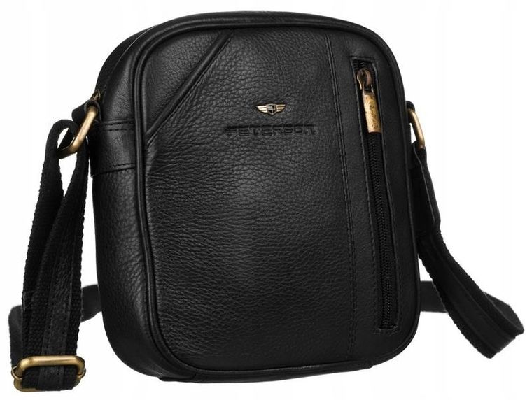 Torba listonoszka, czarna, Peterson