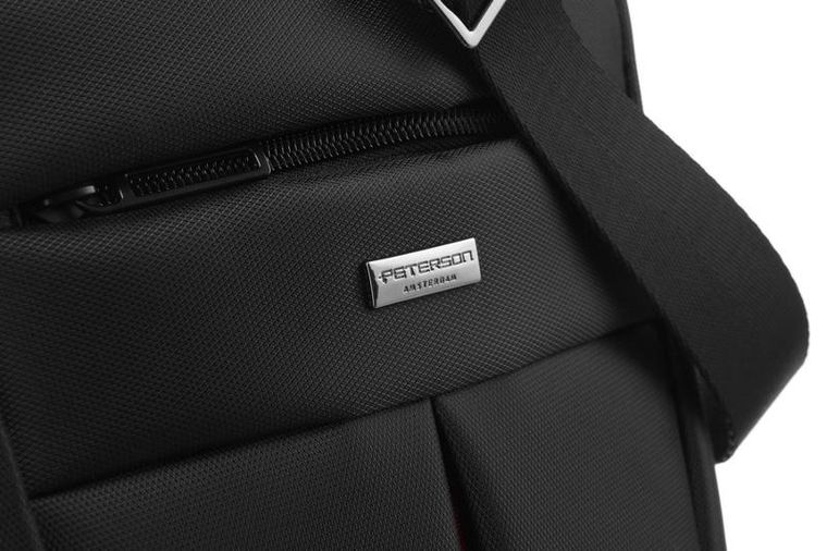 Torba listonoszka, czarna, Peterson