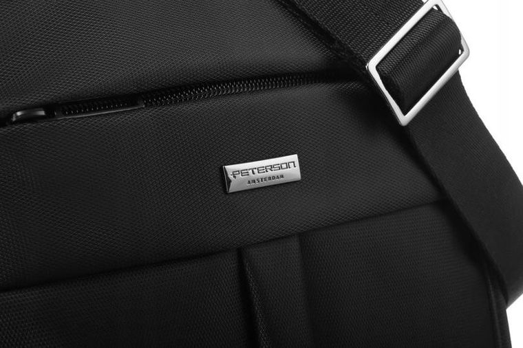 Torba listonoszka, czarna, Peterson