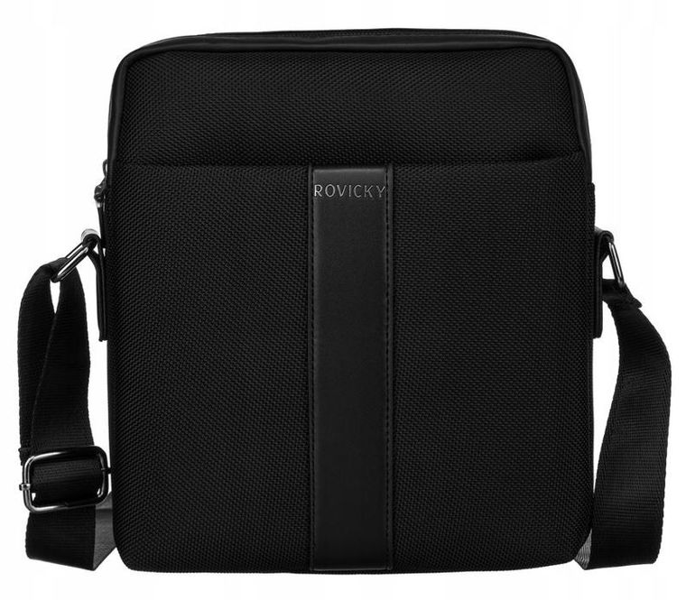 Torba listonoszka, czarna, Rovicky