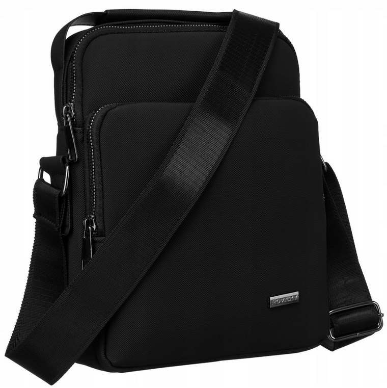 Torba listonoszka, czarna, Rovicky