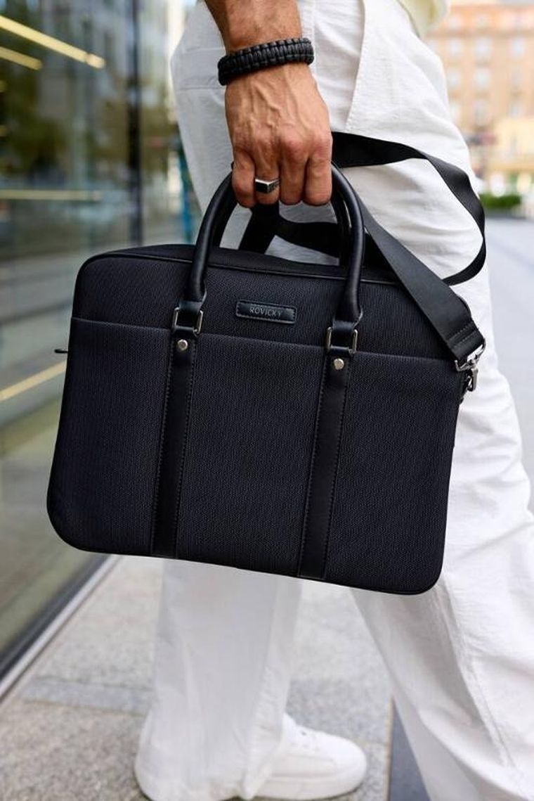 Torba na laptopa, czarna, 15", Rovicky