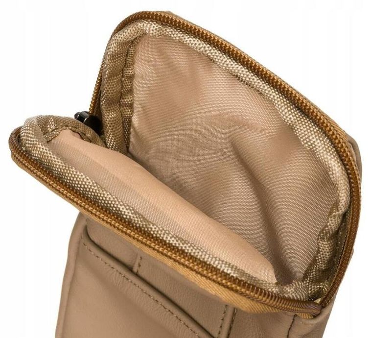 Torebka, beżowa, skórzana, Rovicky