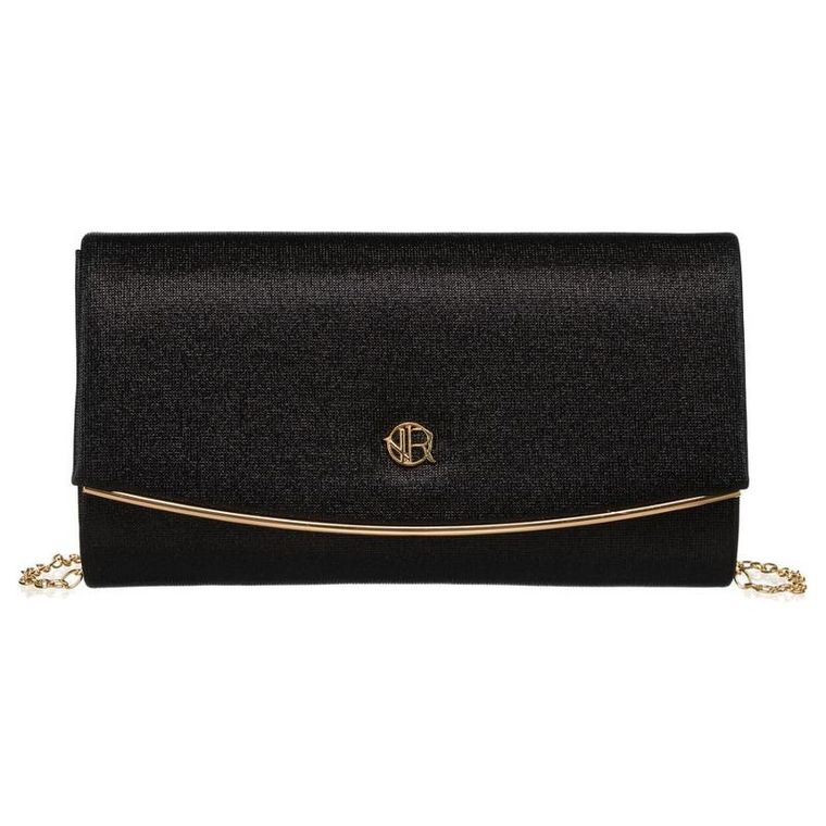 Torebka kopertówka, czarna, skóra ekologiczna, Petereson