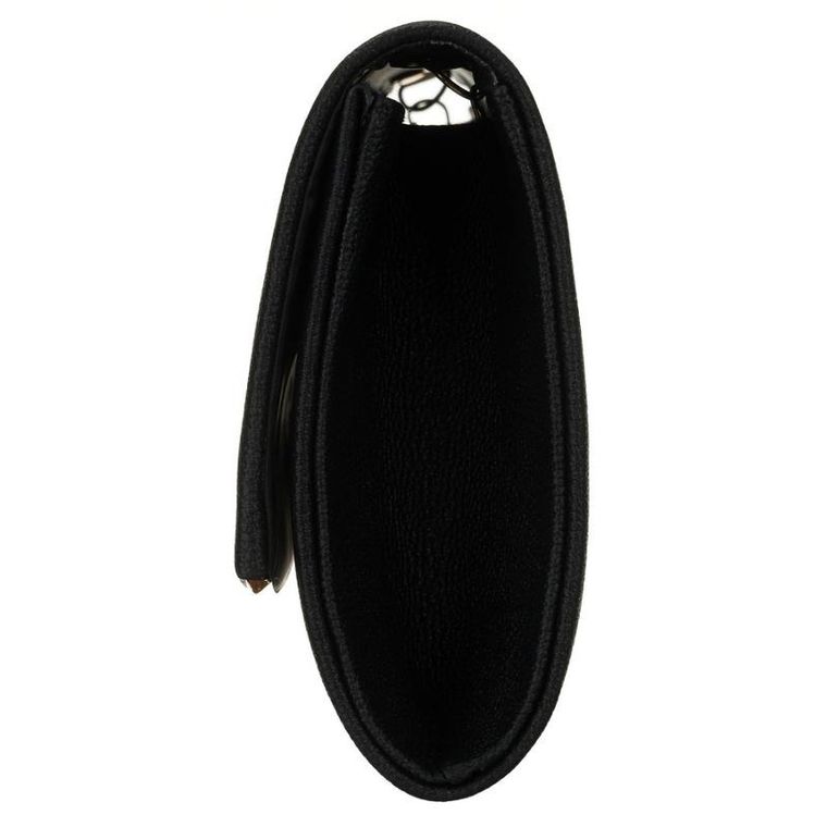 Torebka kopertówka, czarna, skóra ekologiczna, Rovicky