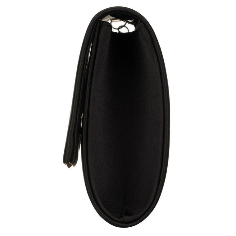 Torebka kopertówka, czarna, skóra ekologiczna, Rovicky