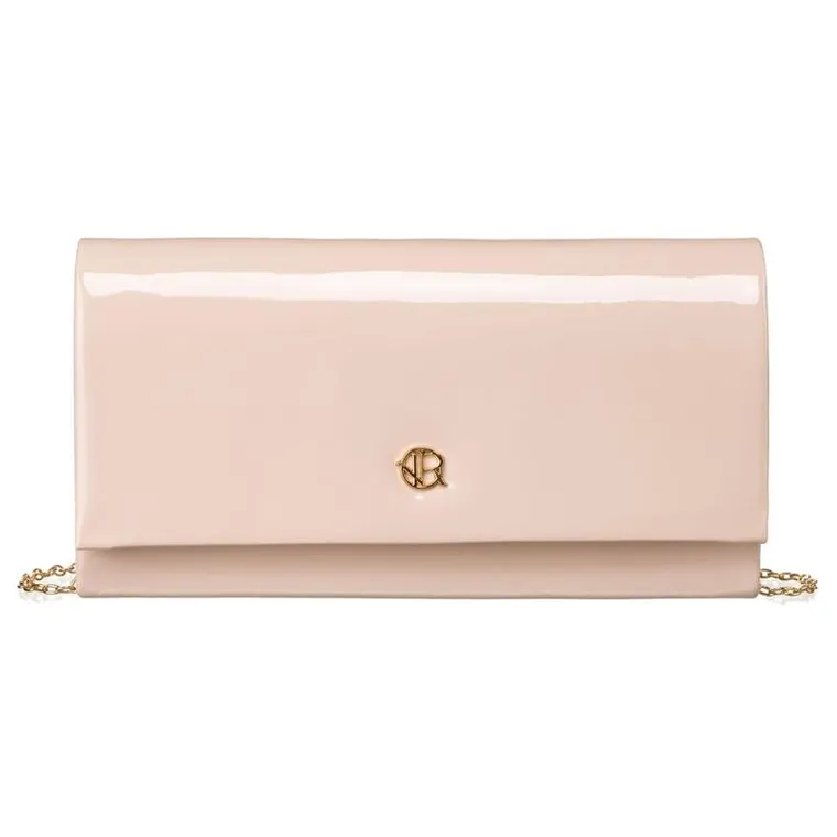 Torebka kopertówka, różowa, skóra ekologiczna, Rovicky