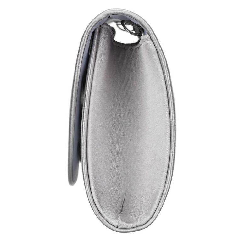 Torebka kopertówka, srebrna, Rovicky