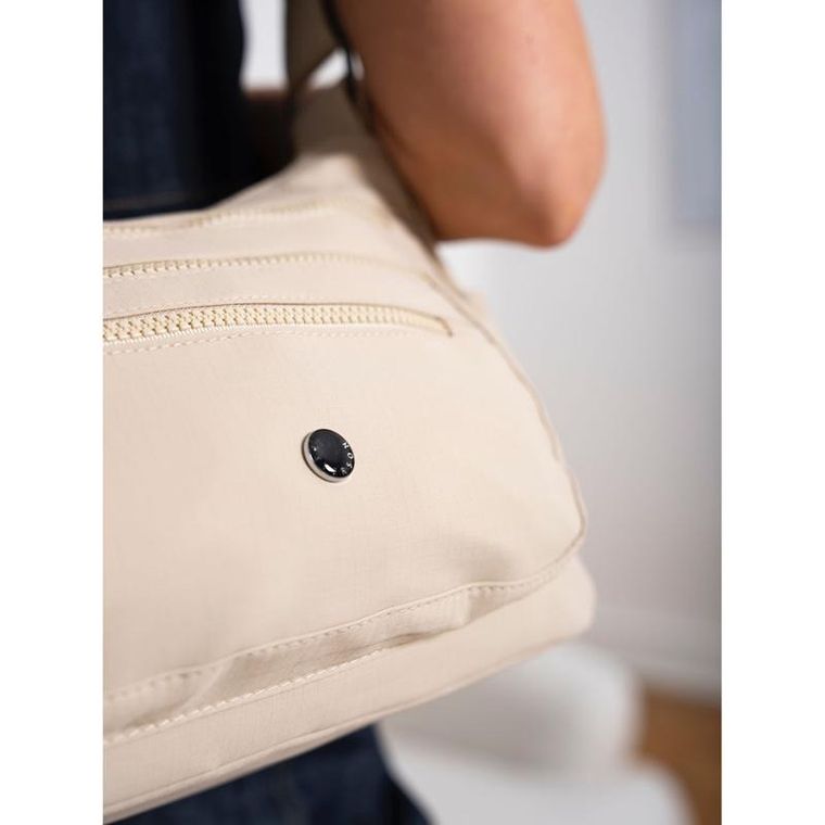 Torebka listonoszka, beżowa, Peterson