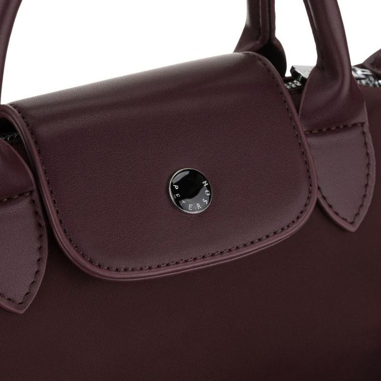 Torebka listonoszka, bordowa, Peterson