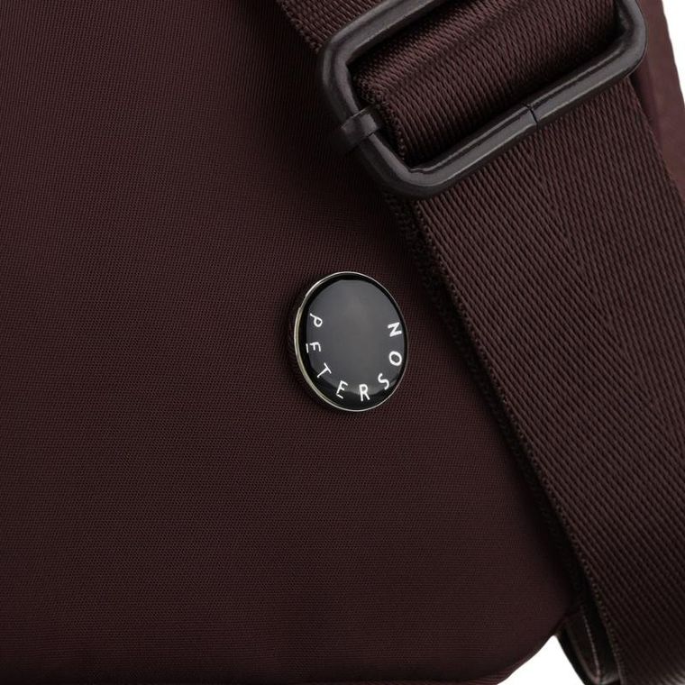 Torebka listonoszka, bordowa, Peterson