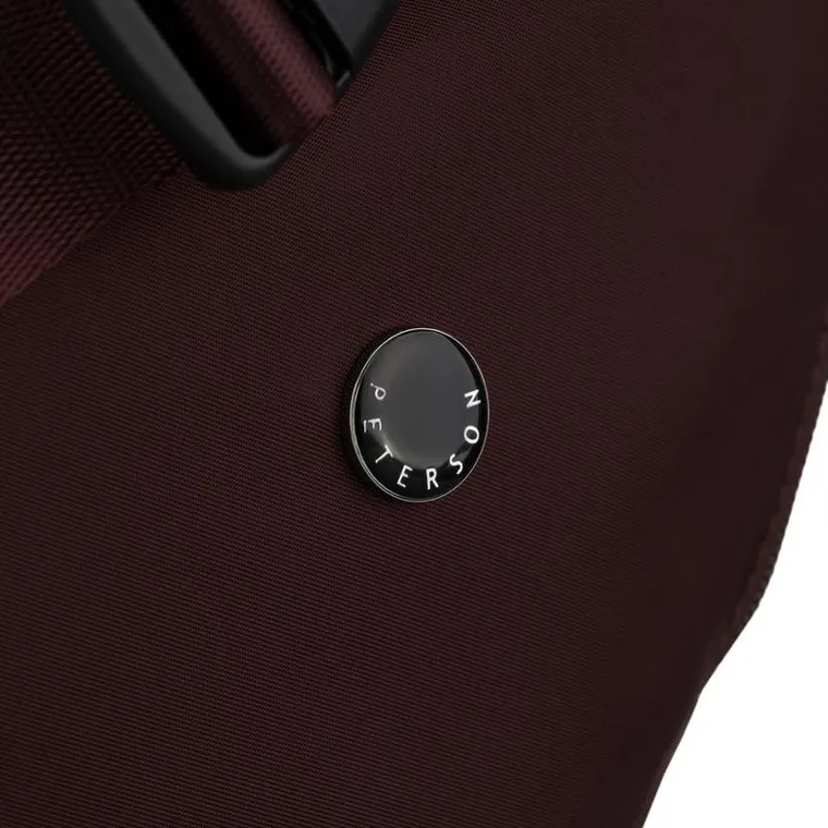 Torebka listonoszka, bordowa, Peterson