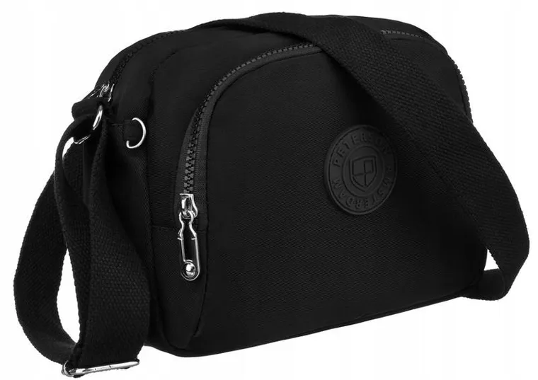 Torebka listonoszka, czarna, Peterson