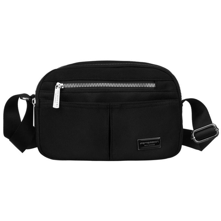 Torebka listonoszka, czarna, Peterson