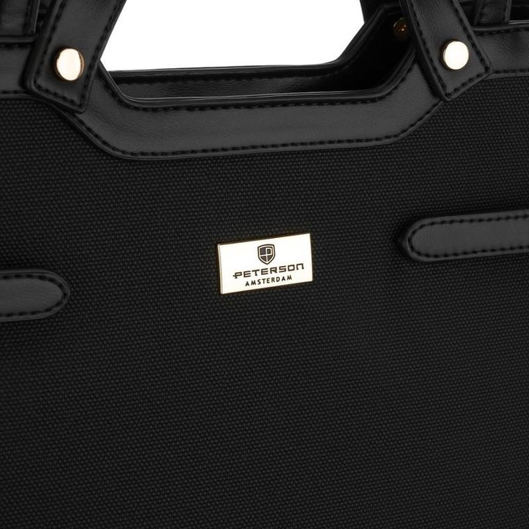 Torebka listonoszka, czarna, Peterson