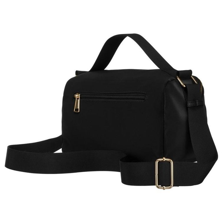 Torebka listonoszka, czarna, skóra ekologiczna, Petreson