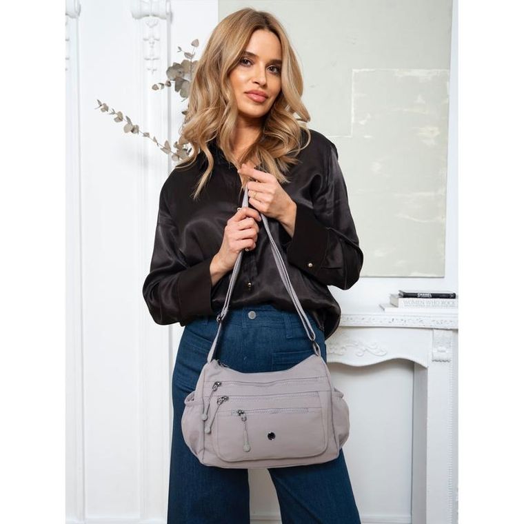 Torebka listonoszka, fioletowa, Peterson