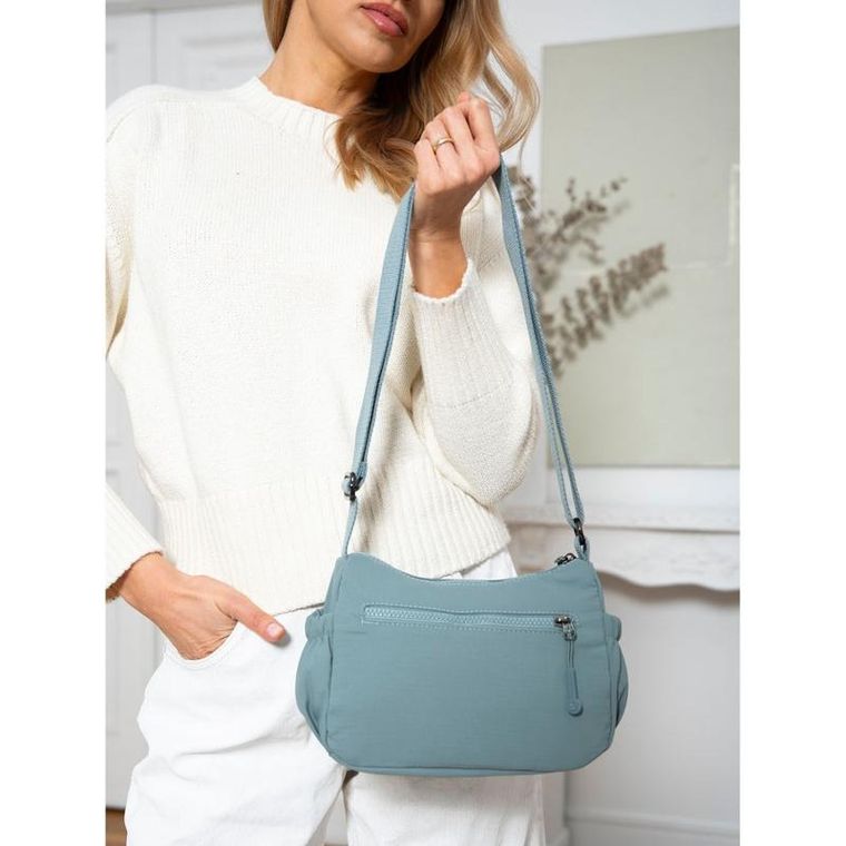 Torebka listonoszka, niebieska, Peterson