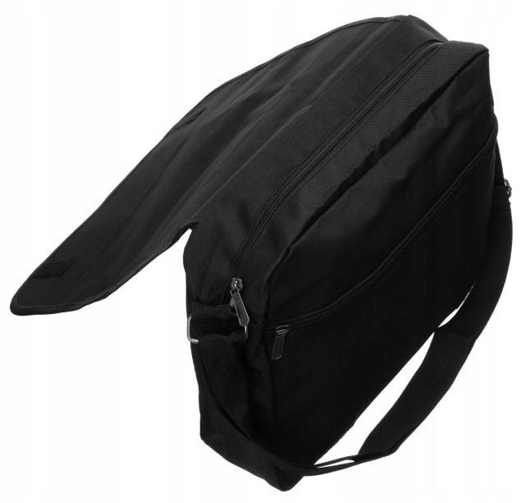 Torebka listonoszka, sportowa, czarna, Loren