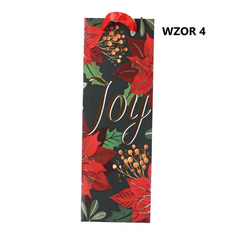 Torebka na prezent, świąteczna, 35-12-10 cm