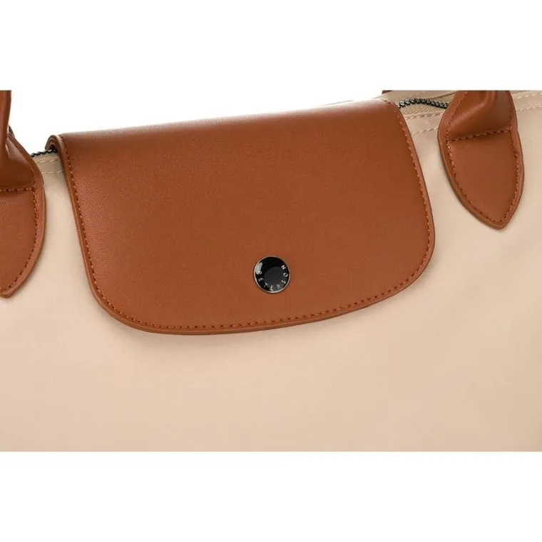 Torebka shopper, beżowa, Peterson