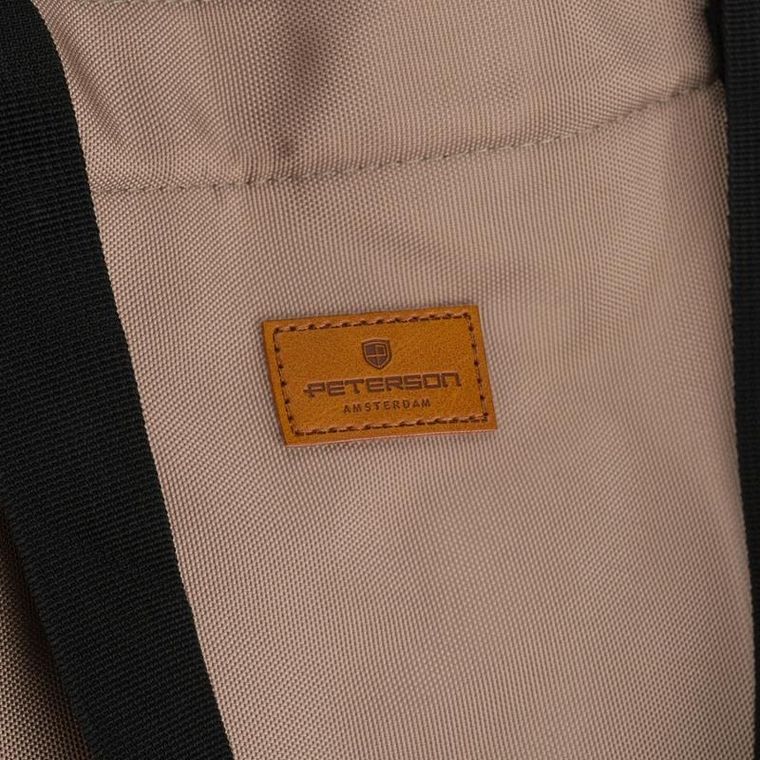 Torebka shopper, beżowa, Peterson