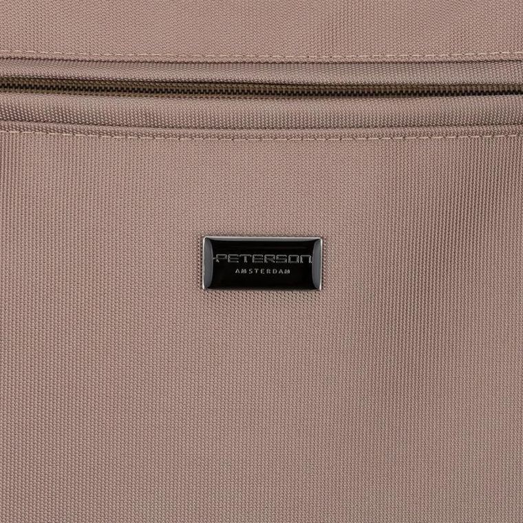 Torebka shopper, beżowa, Peterson