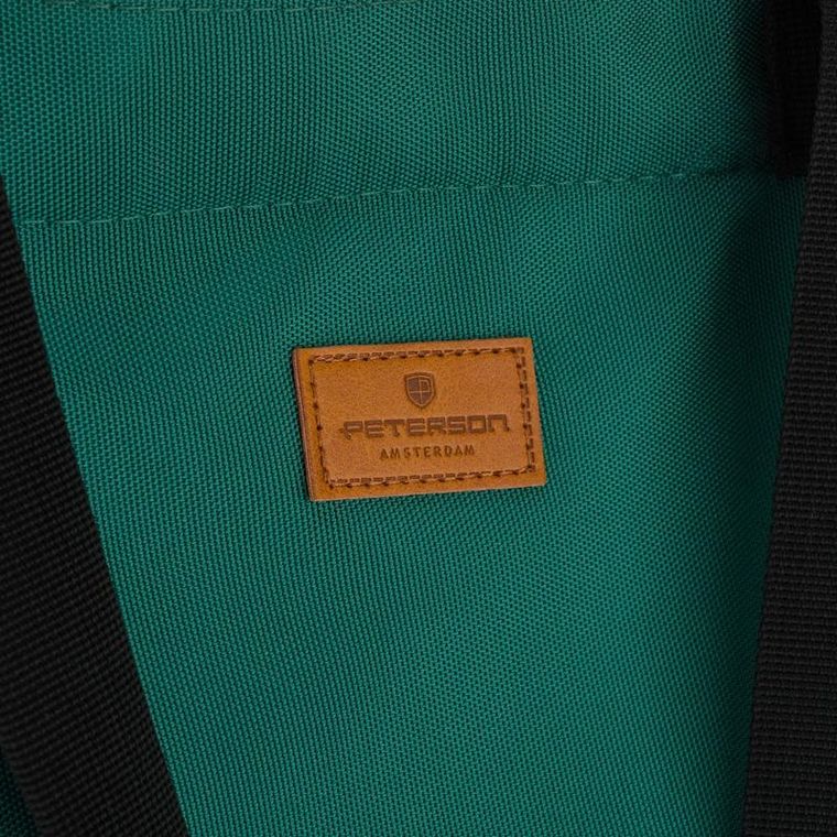 Torebka shopper, ciemnozielona, Peterson
