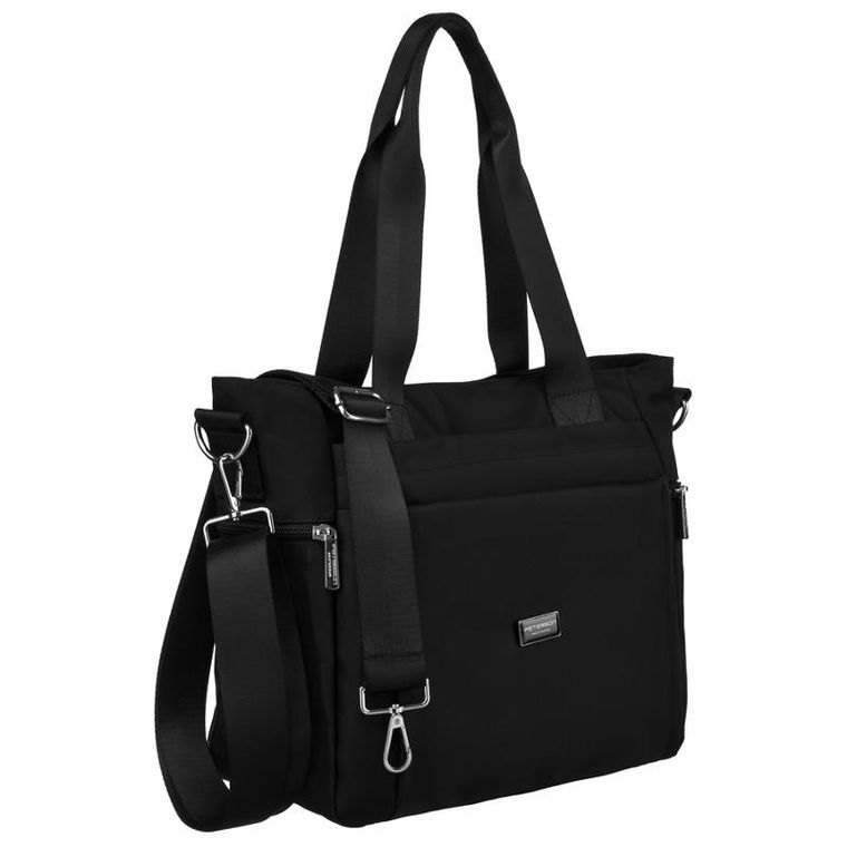 Torebka shopper, czarna, Peterson