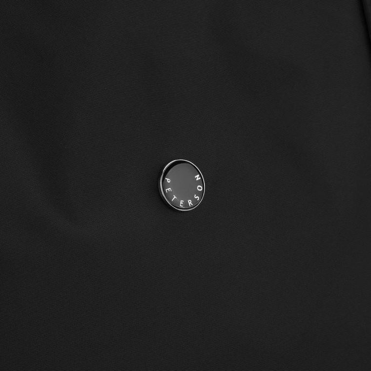 Torebka shopper, czarna, poliester, Peterson