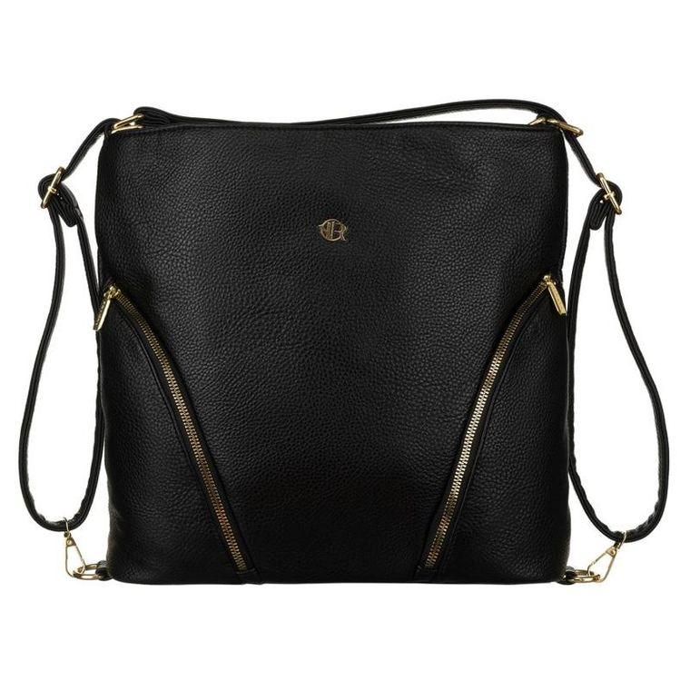 Torebka shopper, czarna, Rovicky