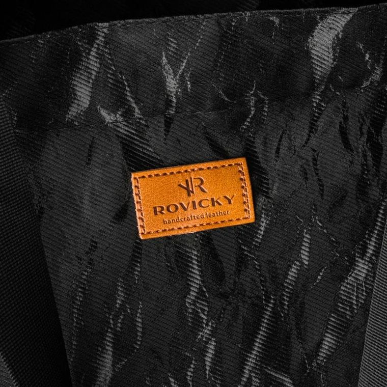 Torebka shopper, czarna, Rovicky
