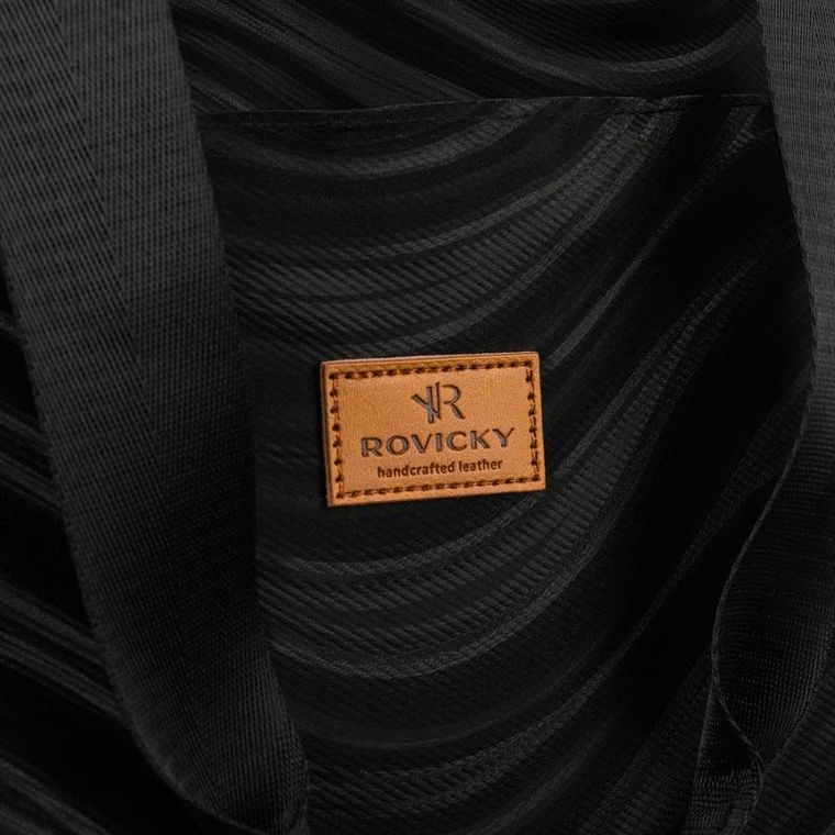 Torebka shopper, czarna, Rovicky