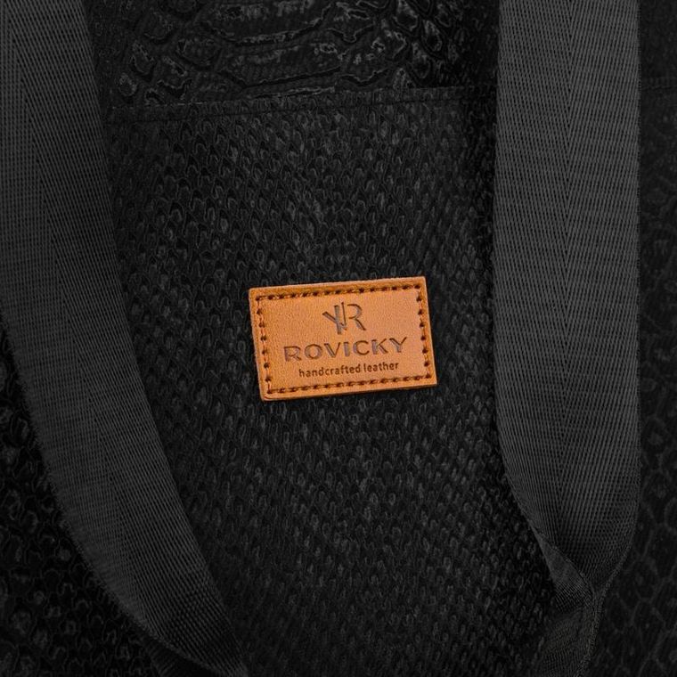 Torebka shopper, czarna, Rovicky