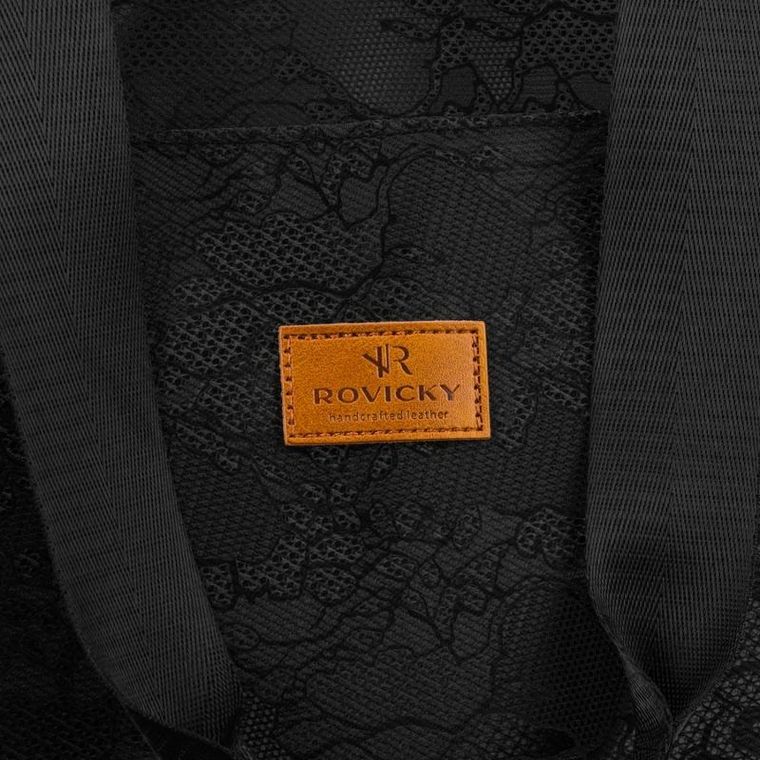 Torebka shopper, czarna, Rovicky