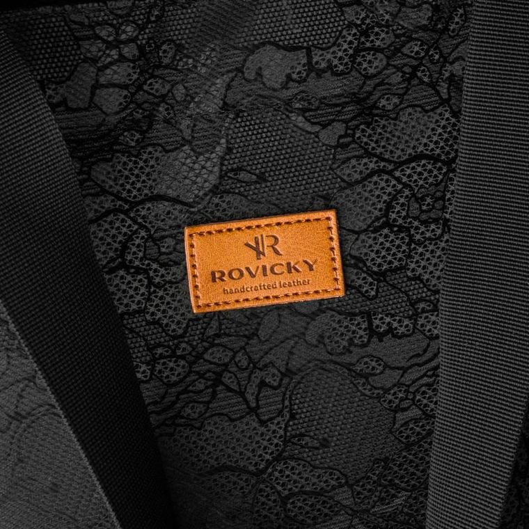 Torebka shopper, czarna, Rovicky
