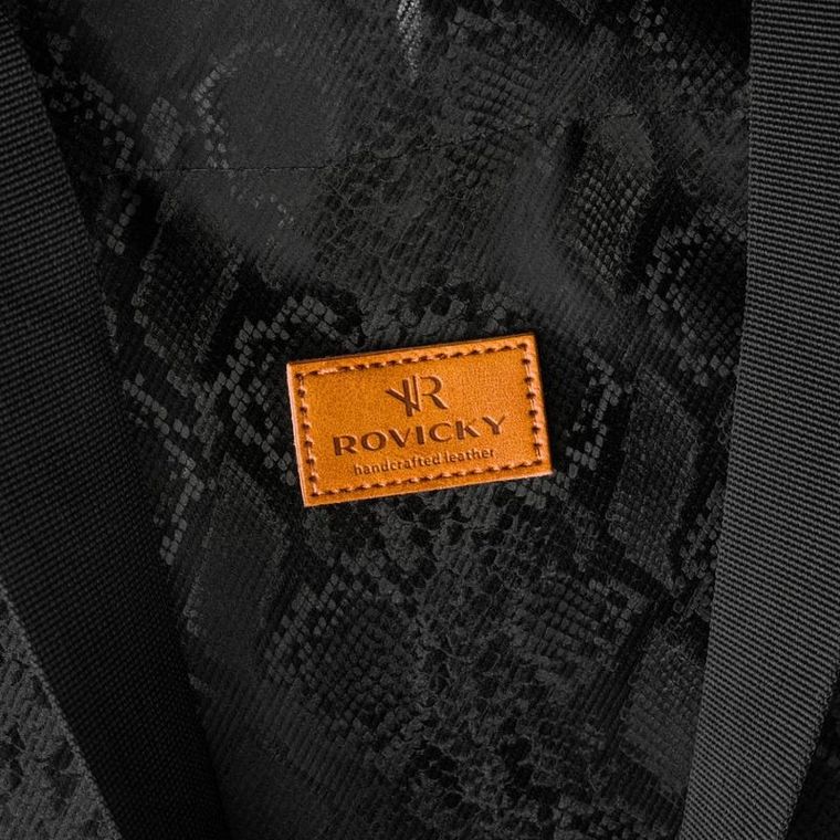 Torebka shopper, czarna, Rovicky