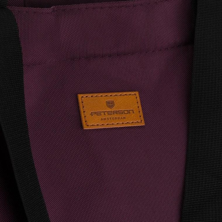 Torebka shopper, fioletowa, Peterson