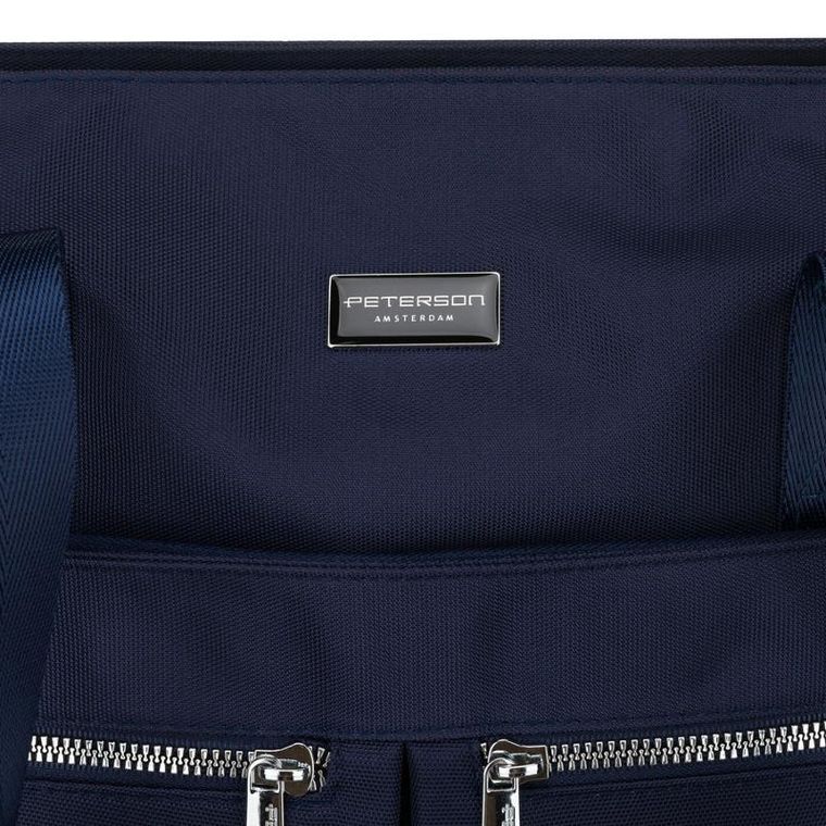 Torebka shopper, granatowa, Peterson