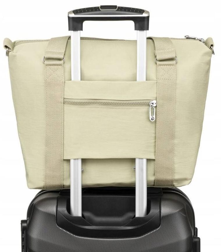 Torebka shopper, jasnozielona, Peterson