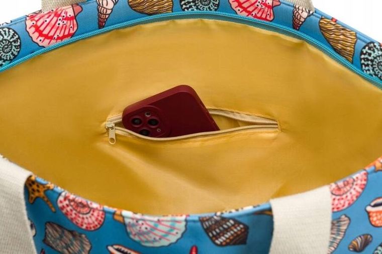 Torebka shopper, niebieska