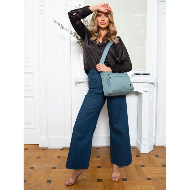 Torebka shopper, niebieska, Peterson