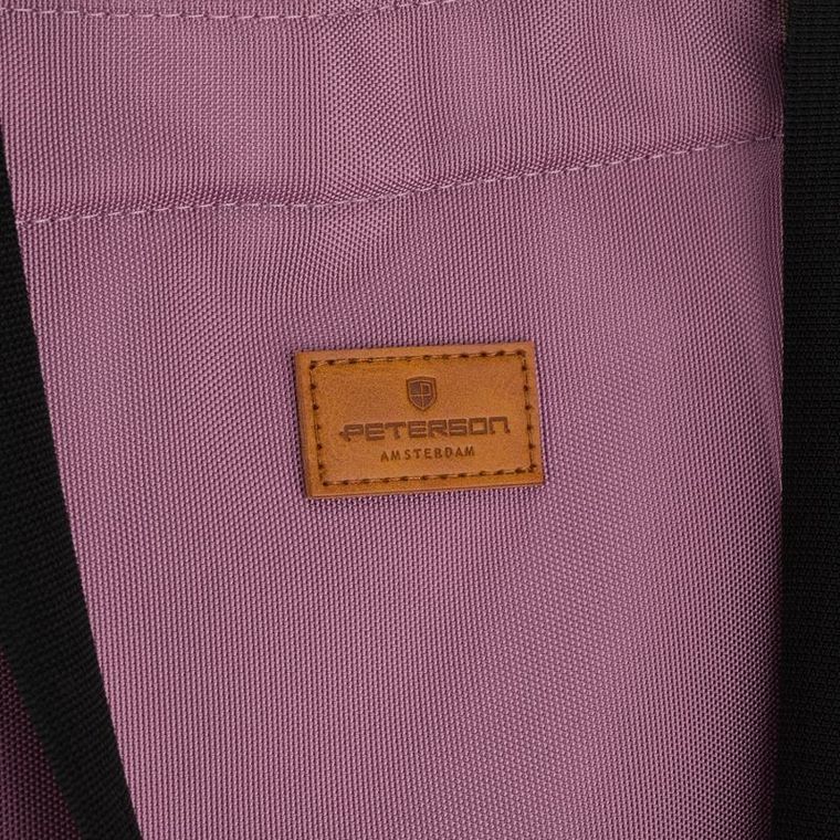 Torebka shopper, różowa, Peterson