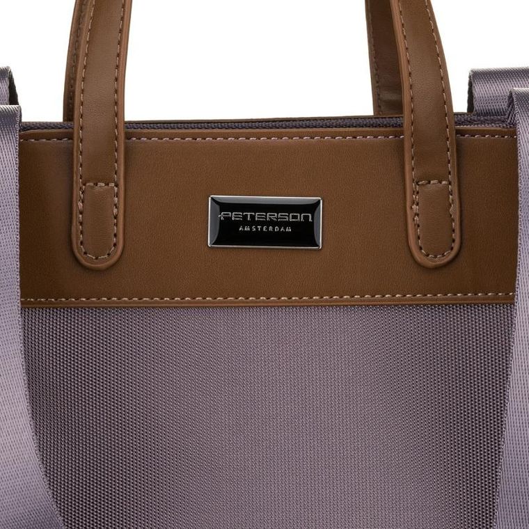 Torebka shopper, szara, Peterson